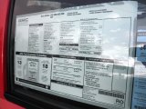 2012 GMC Sierra 1500 Regular Cab 4x4 Window Sticker
