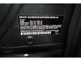 2012 BMW 5 Series 528i Sedan Info Tag