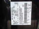 2007 Ranger Color Code for Black - Color Code: UA