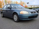 1998 Cyclone Blue Metallic Honda Civic DX Sedan #56348473