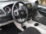 2012 Dodge Grand Caravan SXT Black/Light Graystone Interior