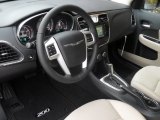 2012 Chrysler 200 Touring Sedan Black/Light Frost Interior