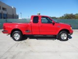 2000 Bright Red Ford F150 XLT Extended Cab 4x4 #56348661