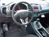 2012 Kia Sportage LX AWD Black Interior