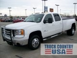 2009 Summit White GMC Sierra 3500HD SLT Crew Cab 4x4 Dually #56348897