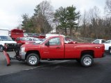 2012 Victory Red Chevrolet Silverado 3500HD WT Regular Cab 4x4 Plow Truck #56397690