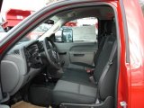 2012 Chevrolet Silverado 3500HD WT Regular Cab 4x4 Plow Truck Dark Titanium Interior