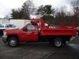 2012 Victory Red Chevrolet Silverado 3500HD WT Regular Cab 4x4 Dump Truck #56397688