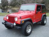 1999 Flame Red Jeep Wrangler Sport 4x4 #5608122