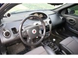 2006 Saturn ION Red Line Quad Coupe Black Interior