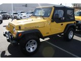 Solar Yellow Jeep Wrangler in 2006