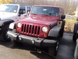 2012 Deep Cherry Red Crystal Pearl Jeep Wrangler Unlimited Sport 4x4 #56481344