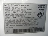 2010 Audi Q7 3.0 TDI quattro Info Tag