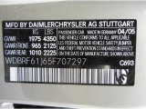 2005 C Color Code for Desert Silver Metallic - Color Code: 693