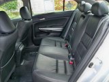 2009 Honda Accord EX-L V6 Sedan EX-L Rear seat in black leather