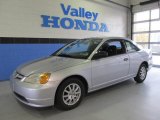 Satin Silver Metallic Honda Civic in 2002