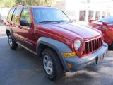 2005 Flame Red Jeep Liberty Sport 4x4 #56481047