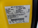 2004 F150 Color Code for Blazing Yellow - Color Code: D6