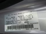 2009 MAZDA3 Color Code for Sunlight Silver Metallic - Color Code: 22V