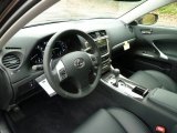 2012 Lexus IS 250 AWD Black Interior