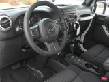 2012 Jeep Wrangler Sahara 4x4 Black Interior