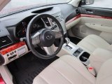 2011 Subaru Outback 3.6R Limited Wagon Warm Ivory Interior