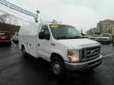 2008 Oxford White Ford E Series Cutaway E350 Commercial Utility Truck #56564038