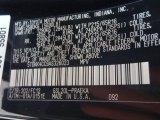 2010 Sienna Color Code for Black - Color Code: 202