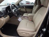 2012 Toyota Highlander Limited Sand Beige Interior