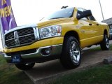 2008 Detonator Yellow Dodge Ram 1500 Big Horn Edition Quad Cab 4x4 #56563956