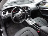 2010 Audi A5 2.0T quattro Coupe Black Interior