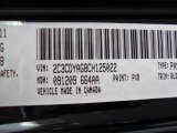 2012 Challenger Color Code for Pitch Black - Color Code: PX8