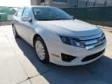 2012 White Suede Ford Fusion Hybrid #56564115
