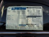 2012 Ford Fusion SE V6 Window Sticker