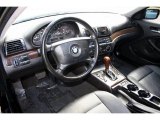 2001 BMW 3 Series 325i Sedan Black Interior