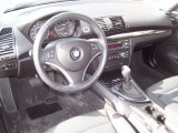 2008 BMW 1 Series 128i Coupe Black Interior