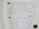 1992 Cadillac Brougham Sedan Info Tag