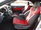 2012 Audi S5 3.0 TFSI quattro Cabriolet Black/Magma Red Interior