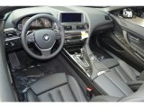 2012 BMW 6 Series 640i Convertible Black Nappa Leather Interior