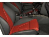 2012 Audi S4 3.0T quattro Sedan Black/Magma Red Interior