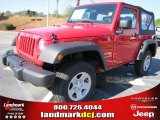 2012 Flame Red Jeep Wrangler Sport 4x4 #56609720