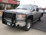 2008 Steel Gray Metallic GMC Sierra 2500HD SLE Extended Cab 4x4 #56610554