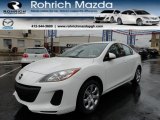 2012 Crystal White Pearl Mica Mazda MAZDA3 i Sport 4 Door #56609619