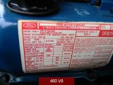 1978 Lincoln Continental Mark V Diamond Jubilee Edition Coupe Info Tag