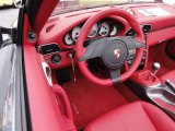 2012 Porsche 911 Turbo Cabriolet Carrera Red Natural Leather Interior