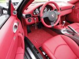 2012 Porsche 911 Turbo Cabriolet Carrera Red Natural Leather Interior