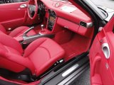 2012 Porsche 911 Turbo Cabriolet Carrera Red Natural Leather Interior