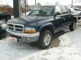 2004 Patriot Blue Pearl Dodge Dakota SLT Quad Cab 4x4 #5661976