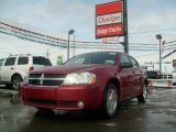 2009 Inferno Red Crystal Pearl Dodge Avenger SXT #5661874
