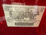 2011 Sentra Color Code for Red Brick - Color Code: NAC